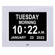 TMC Version 8" Digital Calendar Day Clock - Extra Large Impaired Vision