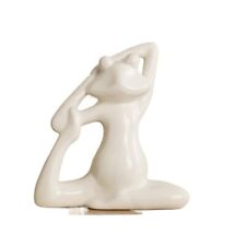 11*12*5 CM Frosch-Yoga-Statuen Weiß Kung-Fu-Yoga-Frosch  Wohnzimmer