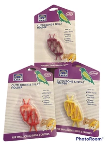 X's 3 Vo-Toys Cuttlebone soporte para golosinas mijo pájaro animal pequeño clip de plástico - Imagen 1 de 1