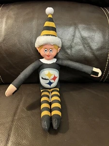 NFL Pittsburgh Steelers Team Elves Plush Christmas Elf Doll On The Shelf - Picture 1 of 7