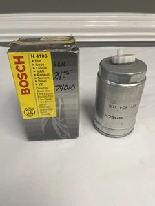 1978-1986 Audi/Volks/Volvo Bosch Fuel Filter Diesel (N 4106) NOS - Bild 1 von 1