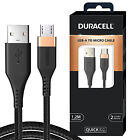 DURACELL USB-A vers micro V8 1,2 M câble de synchronisation tressé et de charge rapide - Livraison gratuite