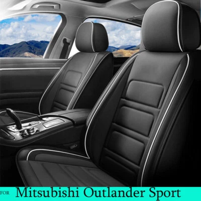 For Mitsubishi Outlander Sport 2011-2022  Car Seat Cover Faux Leather Front Rear Foto 1 de 4