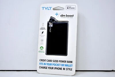Tylt Slim Boost MFi-Certified 1300mAh Portable Battery Power Bank iPhone 12 13 - Image 1 of 3