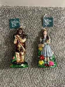Kurt Adler Polonaise Komozja Wizard of Oz Dorothy And Lion Lot Ornament - Picture 1 of 6
