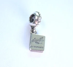 Genuine Pandora Sterling Silver Passport Travel CZ Dangle Charm - Picture 1 of 2