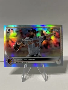 2022 Topps Chrome Zac Lowther SILVER Refractor Rookie RC ORIOLES - Picture 1 of 2