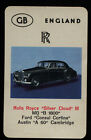 Rolls Royce Silver Cloud III carte Kwartet/carte de quatuor/carte à jouer carte à collectionner