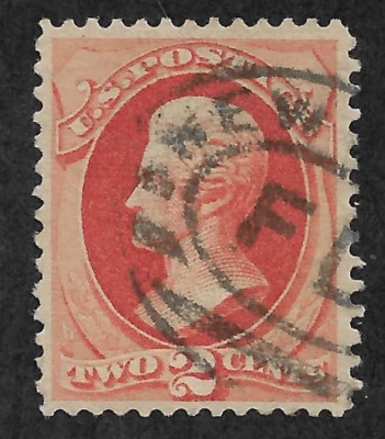 US # 183 (1879) 2c - Used - VF:  Andrew Jackson w/neat cancellation - Image 1 of 2