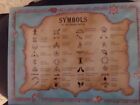 4 Native American Symbols Map 8.5"X11" Postcard suitable for framing BOY SCOUTS