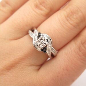 1.23Ct Round Cut Simulated Black Onyx Women's Wedding Ring 14K White Gold Plated