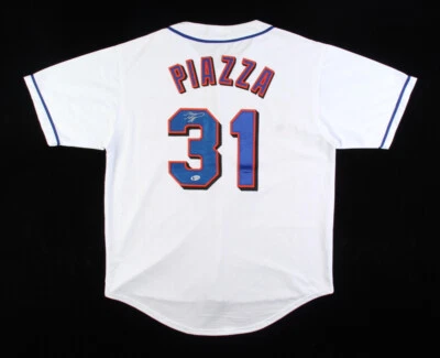 Mike Piazza Signed New York Mets Jersey (Beckett) 1993 Rookie of Year / Catcher - Image 1 of 4