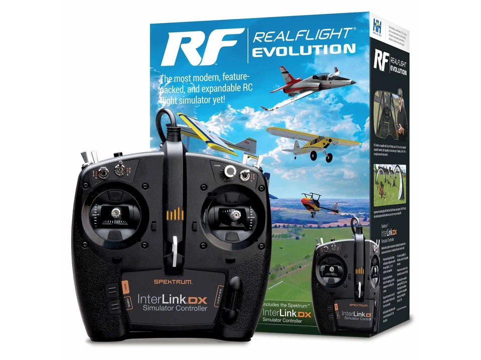 Realflight RealFlight Evolution RC Flight Simulator with InterLink DX C A-RFL... - Image 1 of 4