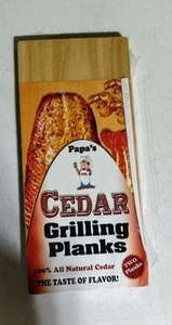 Papa's Zeder Grillbohlen 2er Pack NEU Pellet-, Holzkohle- und Gasgrills - Bild 1 von 2