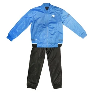 diadora 2 Pc Tracksuit Logo Full Zip Jacket Pants Set Youth Boys Black, Blue 1 - Picture 1 of 3