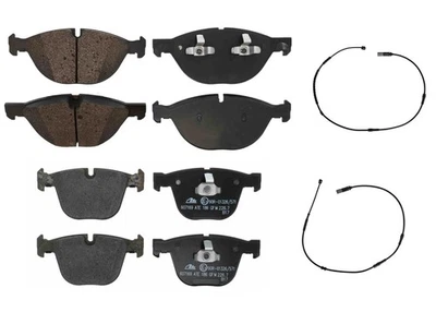 Front & Rear EPS R90 Certified Brake Pads & Wear Sensors For BMW 535i GT 10-17 - Image 1 of 4