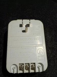 Adaptador de CA de restablecimiento automático ELK-TRA1640 130Vac45Va entrada-16,5Vac45Va salida - Imagen 1 de 6