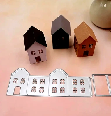 House ( Make Your Own ) Metal Cutting Die. Embossing . Scrapbooking . DIY . CC29 - Image 1 of 3