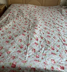 Ikea Rosali blau Tagesdecke, gesteppt ca 260x240cm, gebraucht sehr guter Zustand - Bild 1 von 4