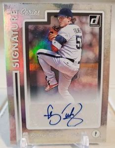 2017 Donruss Silver Refractor CARSON FULMER Rookie Card Auto Autograph #SS-CF RC - Picture 1 of 2