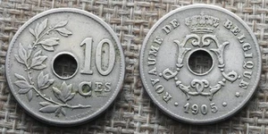 Coin Belgique - 1905 - 10 centimes - Léopold II (FR) (N1012) - Picture 1 of 3