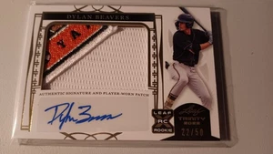 2022 Leaf Trinity DYLAN BEAVERS Camden Yards Patch Auto XRC #/50 - Picture 1 of 3