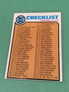 1973 Topps #54 Baseball Checkliste Karten 1-132 unmarkiert - Bild 1 von 2