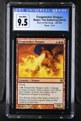 FORGESTOKER DRAGON Born of the Gods Foil Rare CGC 9.5 Gem Mint MTG [Nostalgium] - Image 1 of 2