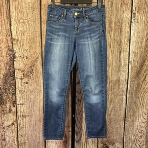 Articles of Society Jeans Size 24 Womens Skinny Low Rise Medium Wash Blue Denim - Picture 1 of 13