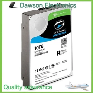 Seagate Skyhawk AI ST10000VE001 Internal Hard Drive 7200 RPM 10TB 256MB SATA3.0 - Picture 1 of 3