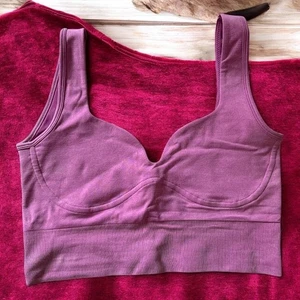 Free People Movement Purple Crop Bra Top M/L - Picture 1 of 5