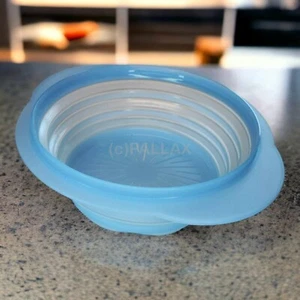 TUPPERWARE MINI-MAX SIEB HELLBLAU HÖHENVERSTELLBAR FALTSIEB - Bild 1 von 1