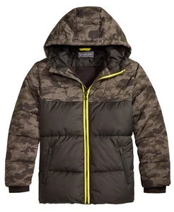 Michael Kors Boys Hooded Camo-Print Puffer Jacket, Sz 2T, 3T, 4T Water Resistant - Picture 1 of 4