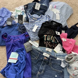 Girls Clothes Athleta Abercrombie & Fitch Lot Of 14 Pieces Summer NWT - Picture 1 of 6
