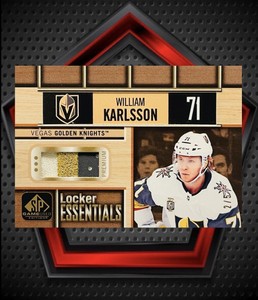 William Karlsson *2/5* 2018-19 U.D. SP Game Used Locker Essentials LE-WK Knights
