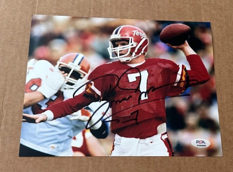 Boomer Esiason Autographed Signed Maryland Terrapins 8X10 Photo PSA/DNA COA Authentic 