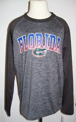 Boys Colosseum Gray Florida Gators College Football Long Sleeve Shirt Sz M 12-14 - Image 1 of 3