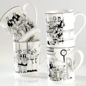 Noritake Le Restaurant Mug Set of 4 (350ml),coffee/Tea Mug Microwave safe - Picture 1 of 1