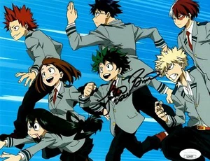 Justin Briner Signed Deku 8X10 Photo My Hero Academia Autograph JSA Coa 3 - Picture 1 of 1