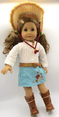 Retired 18" American Girl Nicki Fleming Cowgirl Doll with Clothing/Boots/Hat. - Image 1 of 4
