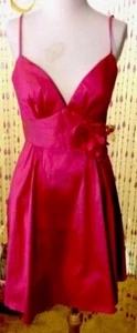 Damenkleid soziale oder formelle Kleidung Kunstseide knielang HJ Hjelm Gr. 12 neu mit Etikett - Bild 1 von 8