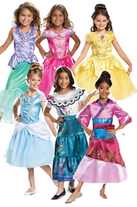 Disney Prinzessin Deluxe Kostüm Verkleidung Outfit Kinder Buch Tag Mädchen Märchen - Bild 1 von 28