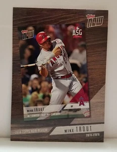 Mike Trout 2019 Topps Series 1 2018 Topps Now Review Baseball Angels TN-8 - Picture 1 of 2