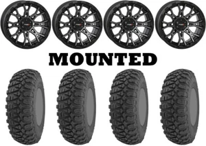 Kit 4 GBC Kanati Terra Master Tires 32x10-14 on System 3 ST-6 Gray Wheels FXT - Picture 1 of 5