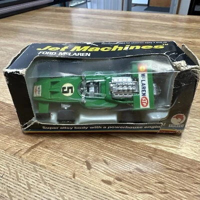 Shinsei Pull Back Car Jet Machine Mclaren Ford 1/35 Vintage Stock RARE Green - Image 1 of 4