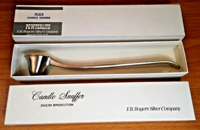 F B Rogers Pewterlite Candle Snuffer PL829 Vintage English Reproduction - Image 1 of 4