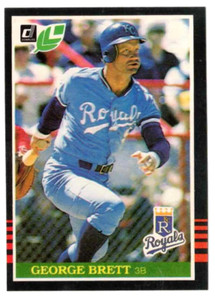 GEORGE BRETT 1985 LEAF (Canadian Donruss) Baseball #176 Kansas City Royals HOF!