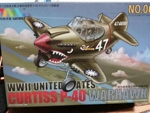 TIGER MODEL - CURTISS P-40 WARHAWK FIGHTER U.S. COD. TM-106 - Foto 1 di 3