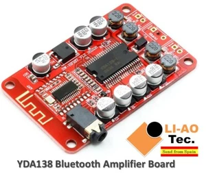 YDA138 Modulo Scheda Amplificatore Bluetooth 2.0 Stereo Classe D 2*15W DC 12V 2A - Foto 1 di 7