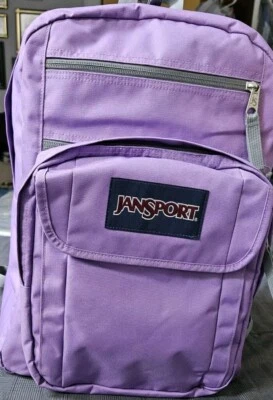 Mochila para portátil JanSport lavanda, correas ergonómicas para el hombro Foto 1 de 4